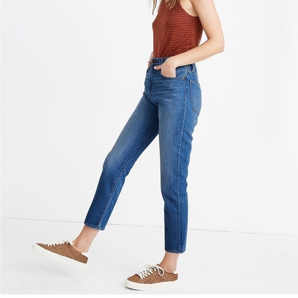 MADEWELL The Mom Jean High Waist Dark Wash Slouch Relaxed Sz 25 - Picture 3 of 13